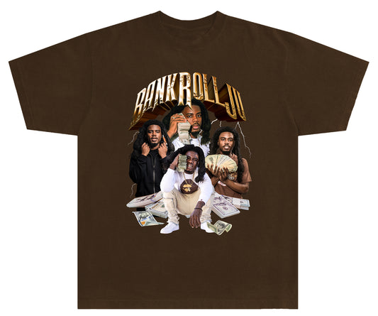 Exclusive BankRollJu Graphic Tee (Brown)