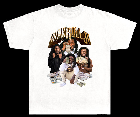 Exclusive BankRollJu Graphic Tee (White)